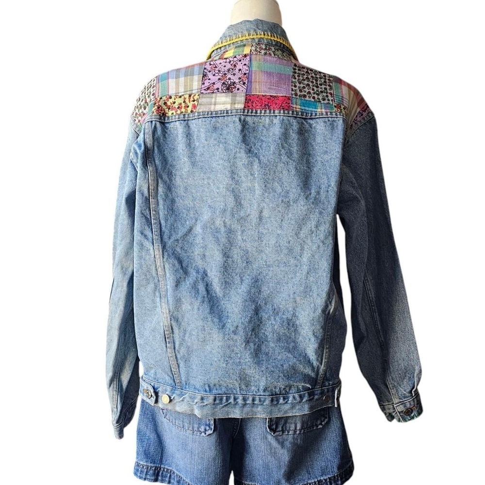 Patchwork Denim Jacket - image 6